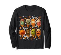 Popsicle Summer Horror Halloween Ice Cream Funny Summerween Long Sleeve T-Shirt