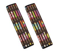 Popsicles And Ice Car Seat Belt Cover Soft Comfortable Shoulder Seatbelt Pads Cover Seat Belt Pad for Suitable for Car Interior Accessorie