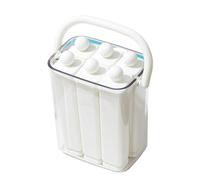 Popsicles Molds Flexible Easy Releases Ice Cubes Stick Mold Set with Lid for DIYer Freeze Treats and Kids Snacks Time Popsicles Maker Mold Set Large Capacity Trays Flexible Design Quick