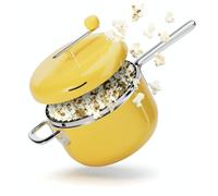 Popsmith Popcorn Popper in Butter - 6 Quart Stovetop Popcorn Machine - Stainless Steel Popcorn Maker Compatible with All Stovetops