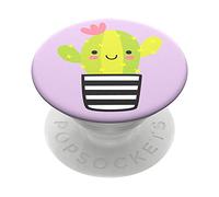 PopSocket Pop Grip Nintendo Switch, Kindle E Reader, Ipad Pop Grip Expanding Stand and Grip with a Swappable Top for Phones and Tablets - Cactus Pal, Water Proof, Multi