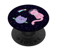 PopSockets 2 Kawaii Kitties Cute Kittens Funny Cat Astronauts In Space PopSockets PopGrip: Swappable Grip for Phones & Tablets