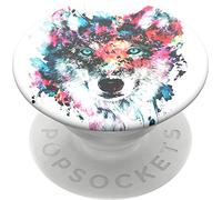 PopSockets 800394 PopGrip - Expanding Stand and Grip with Swappable Top - Wolf