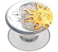 PopSockets Adhesive Phone Grip, Holder- Sun and Moon | Secure comfortable hold, anti-fall, kickstand, plant, moon, star, sun, space