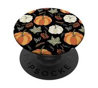 PopSockets Autumn falling leaves and pumpkin spice harvest happy fall PopSockets PopGrip: Swappable Grip for Phones & Tablets