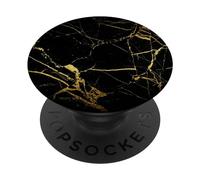 PopSockets Black Gold Image PopSockets PopGrip: Swappable Grip for Phones & Tablets