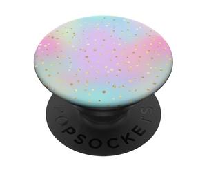 PopSockets Bright Pink Dripping Unicorn Rainbow Colors Pastel Shades PopSockets Swappable PopGrip