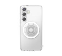 PopSockets Case for Samsung Galaxy S24, Compatible with MagSafe, with Magnetic PopGrip Phone Grip Included, Phone Case for Galaxy S24 - Clear