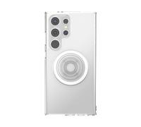 PopSockets Case for Samsung Galaxy S24 Ultra, Compatible with MagSafe, with Magnetic PopGrip Phone Grip Included, Phone Case for Galaxy S24 Ultra - Clear