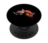 PopSockets Cherry Blossom Red Panda Sakura Flower Animal Kanji Kawaii PopSockets Grip and Stand for Phones and Tablets