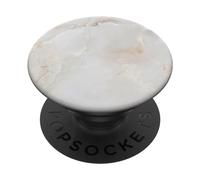 PopSockets Cream Off White with Pink Dusty Rose and taupe vein PopSockets PopGrip: Swappable Grip for Phones & Tablets