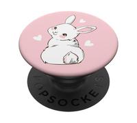 PopSockets Cute Bunny Tender Rabbit Kawaii Adorable Animal Anime PopSockets PopGrip: Swappable Grip for Phones & Tablets