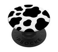PopSockets Cute Cow Print Black & White Cow Pattern Spots Love Cows PopSockets PopGrip: Swappable Grip for Phones & Tablets