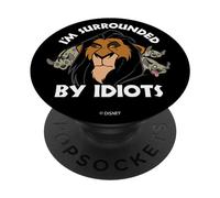 PopSockets Disney The Lion King Scar I'm Surrounded By Idiots PopSockets PopGrip: Swappable Grip for Phones & Tablets