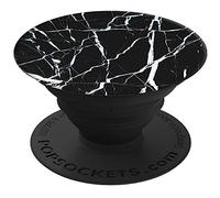 PopSockets Extendable Base and Grip for Smartphone/Tablet, Black Marble