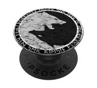 PopSockets Fenrir Wolf of Odin in Circle of Norse Runes PopSockets PopGrip: Swappable Grip for Phones & Tablets