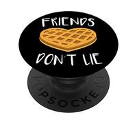PopSockets Friends Don't Lie T-Shirt Funny Waffle Phone grips Gift PopSockets PopGrip: Swappable Grip for Phones & Tablets