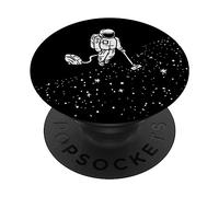 PopSockets Galaxy Astronaut Vacuuming Star Dust Space-Man Cosmos Gift PopSockets PopGrip: Swappable Grip for Phones & Tablets