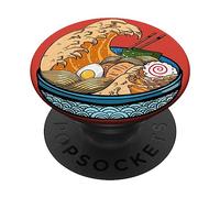 PopSockets Great Ramen Wave Kanagawa Japanese Noodles Anime Food Gift PopSockets Swappable PopGrip
