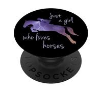 PopSockets Horse Phone Grip - Just a Girl Who Loves Horses PopSockets PopGrip: Swappable Grip for Phones & Tablets