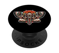 PopSockets Idle Fury Apparel Death's-head Hawkmoth Tattoo Inspired PopSockets Swappable PopGrip