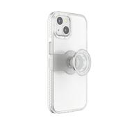 PopSockets iPhone 13 Case with Phone Grip and Slide, Phone Case for iPhone 13 - Clear