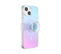 PopSockets iPhone 14 Case with Phone Grip and Slide Compatible with MagSafe, Phone Case for iPhone 14, Wireless Charging Compatible - Iridescent
