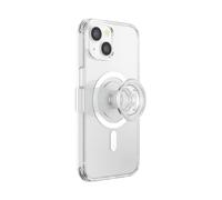 PopSockets iPhone 14 Case with Phone Grip and Slide Compatible with MagSafe, Phone Case for iPhone 14, Wireless Charging Compatible - Clear