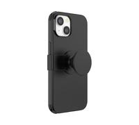 PopSockets iPhone 14 Case with Phone Grip and Slide Compatible with MagSafe, Phone Case for iPhone 14, Wireless Charging Compatible - Black