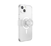 PopSockets: PopCase PlantCore for MagSafe - Plant-Based Phone Case for iPhone 14 Plus with a Repositionable PopGrip Slide Phone Stand and Grip with a Swappable Top - Clear