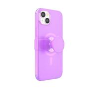 PopSockets: PopCase PlantCore MagSafe - Plant-Based Phone Case IPhone 14 Plus With A Repositionable PopGrip Slide Phone Stand And Grip With A Swappable Top - Pink Opalescent