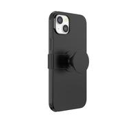 PopSockets iPhone 14 Plus Case with Phone Grip and Slide, Phone Case for iPhone 14 Plus - Black