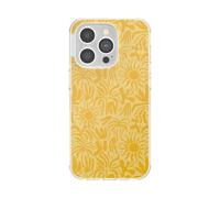 PopSockets iPhone 14 Pro Case with MagSafe, Phone Case for iPhone 14 Pro, Grip Sold Separately, Wireless Charging Compatible - Sava Sava Palms Turmeric