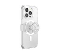 PopSockets: PopCase PlantCore for MagSafe - Plant-Based Phone Case for iPhone 14 Pro with a Repositionable PopGrip Slide Phone Stand and Grip with a Swappable Top - Clear