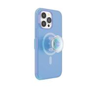 PopSockets iPhone 14 Pro Max Case with MagSafe, Phone Case for iPhone 14 Pro Max, Grip Sold Separately, Wireless Charging Compatible - Blue Opalescent