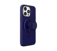 PopSockets iPhone 15 Pro Max Case with Phone Grip and Slide Compatible with MagSafe, Phone Case for iPhone 15 Pro Max, Wireless Charging Compatible - French navy
