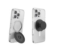 PopSockets Kick-Out Grip for MagSafe, Adjustable Kickstand for Portrait or Landscape, Magnetic Stand, Black - Black