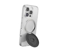 PopSockets Kick-Out Grip for MagSafe, Adjustable Kickstand for Portrait or Landscape, Magnetic Stand, Black - Alum Radial Black