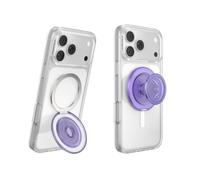 PopSockets Kick-Out Grip for MagSafe, Adjustable Kickstand for Portrait or Landscape, Magnetic Stand - Trnsl. Dusty Purple