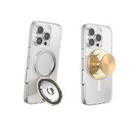 PopSockets Kick-Out Grip for MagSafe, Kickstand- Gold Radial | Adjustable Magnetic Stand, Portrait or Landscape Mode, Gold, For iPhone/iPad/Kindle/Android