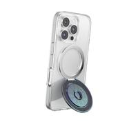 PopSockets kick-out Grip for MagSafe Phone Grip with Built-in Phone Stand, Adjustable Portrait or Landscape Stand, Strong Magnetic Grip, Wireless Charging Compatible - Night Shadow