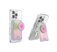PopSockets Kick-Out Wallet for MagSafe, Adjustable Kickstand, Magnetic Stand - Aura