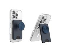 PopSockets Kick-Out Wallet for MagSafe, Adjustable Kickstand, Magnetic Stand - Navy