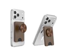 PopSockets Kick-Out Wallet for MagSafe, Kickstand- Cocoa Radial