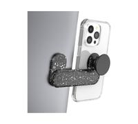 PopSockets: Laptop Mount - Adhesive Phone Mount for Laptop with Slim Sleek Design - Black Speckle, 707903