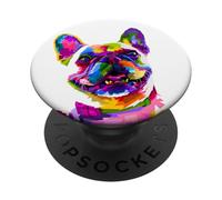 PopSockets Love French Bulldog Gift for Frenchie mom Dog Birthday PopSockets PopGrip: Swappable Grip for Phones & Tablets