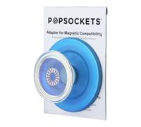 PopSockets Phone Grip Compatible with MagSafe, Adapter Ring for MagSafe Included, Phone Holder, Wireless Charging Compatible - Blue Opalescent Translucent