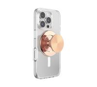 PopSockets MagSafe Phone Grip with Kickstand, Magnetic Stand, Interchangeable Top, Secure Grip for iPhone MagSafe Cases, Phone and Tablet Grip - Radial Rose Gold