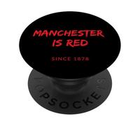 PopSockets Manchester is Red Football Fan Gift PopSockets PopGrip: Swappable Grip for Phones & Tablets