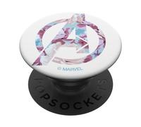 PopSockets Marvel Avengers Floral Logo with Super Heroes PopSockets PopGrip: Swappable Grip for Phones & Tablets